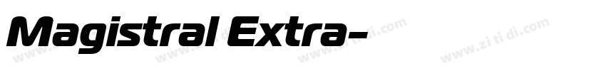 Magistral Extra字体转换